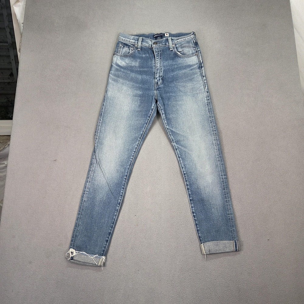Levis Jeans Womens 26x29 Made Crafted Selvedge High Rise Raw Hem Made‎ Japan